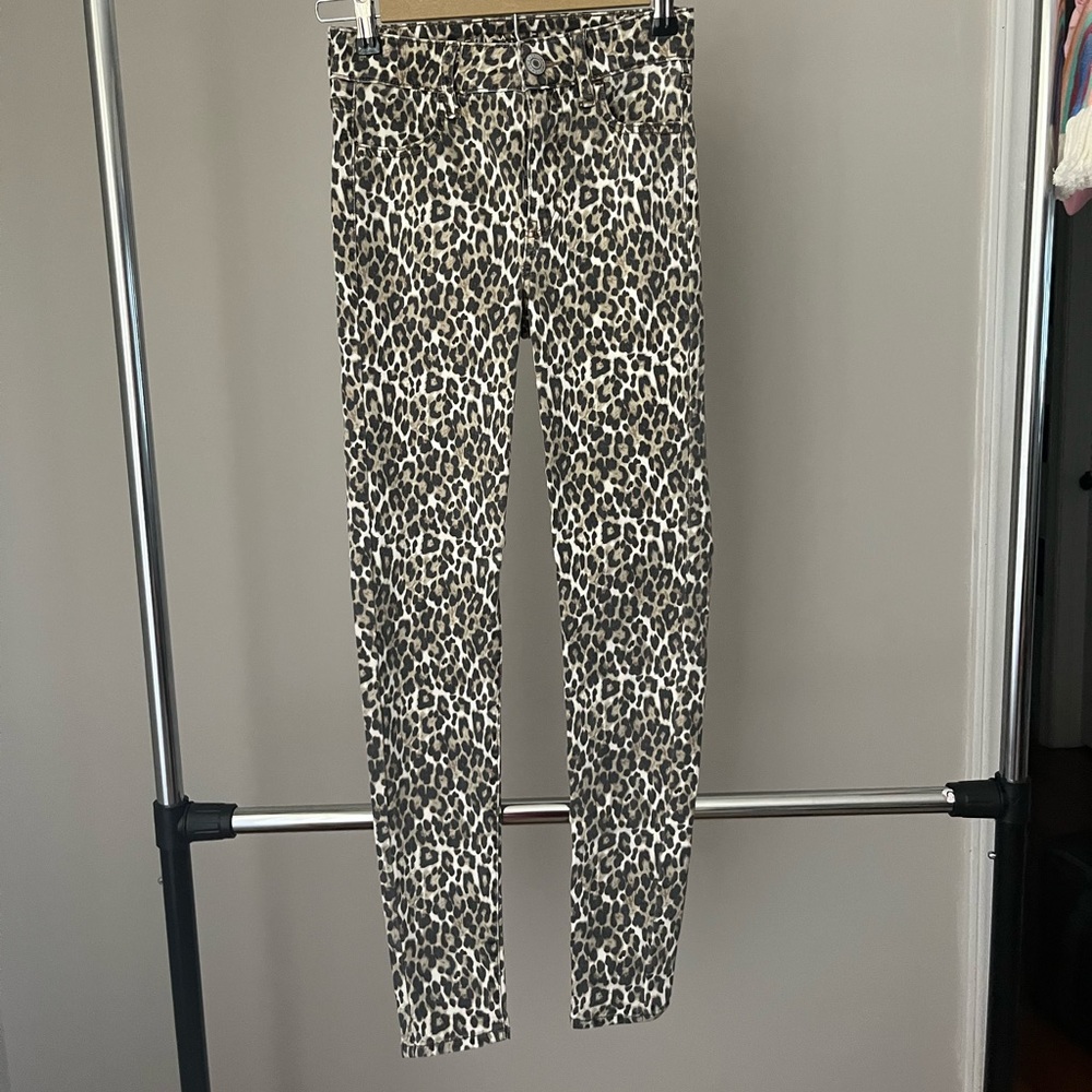 American Eagle size 0 Cheetah skinny pants